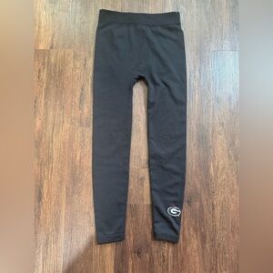 Women’s ZooZatz Georgia Bulldogs Black Fleece Leggings Size (Small / Medium)